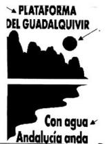 PLATAFORMA DEL GUADALQUIVIR CON AGUA ANDALUCIA ANDA