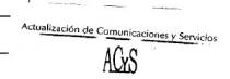 ACTUALIZACION DE COMUNICACIONES Y SERVICIOS ACYS