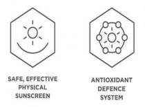 SAFE, EFFECTIVE PHYSICAL SUNSCREEN - ANTIOXIDANT DEFENCE SYSTEM