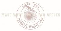 SINCE 1904 MADE WITH SWEET RED APPLES SOMERSET, MYRTLE FARM
