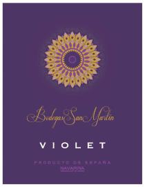 Bodegas San Martín VIOLET PRODUCTO DE ESPAÑA NAVARRA DENOMINACIÓN DE ORIGEN