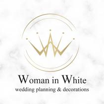 Woman in White wedding planning & decorations
