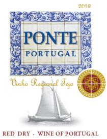 2019 PONTE PORTUGAL Vinho Regional Tejo RED DRY WINE OF PORTUGAL