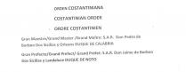 ORDEN COSTANTINIANA COSTANTINIAN ORDER ORDRE COSTANTINIEN Gran Maestro/Grand Master/ Grand Maître:S.A.R Don Pedro de Borbon Dos Sicilias y Orleans DUQUE DE CALABRIA GranPrefecto/GrandPrefect/GraNPréfet:S.A.R.Don Jaime de BorbonyLandaluceDUQUE DE NOTO