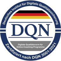 Deutsches Institut für Digitale Qualitätssicherung DQN Digitale Qualitätsnorm für Online-Coaching-Programme Zertifiziert nach DQN 3001:2021
