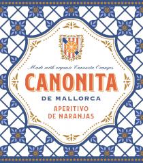Made with organic Canoneta Oranges CANONITA DE MALLORCA APERITIVO DE NARANJAS