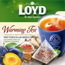 LOYD The Magic Experience Warming Tea FLAVOURED HERBAL TEA/ HERBATKA ZIOŁOWA AROMATYZOWANA SWEET PLUM & FIG with GINGER & CINNAMON smak SŁODKIEJ ŚLIWKI I FIGI Z IMBIREM I CYNAMONEM WARMING SPICES