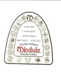 M POLSKA WÓDKA MIODULA POLISH VODKA