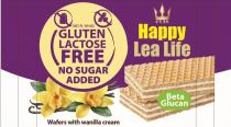 OATS - PL - 109-003 GLUTEN LACTOSE FREE NO SUGAR ADDED Wafers with wanilla cream FLIS Happy Lea Life Beta Glucan