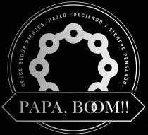 CRECE SEGÚN PIENSES, HAZLO CRECIENDO Y SIEMPRE PENSANDO . PAPA, BOOM !!