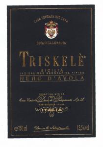 TRISKELÈ SICILIA NERO D'AVOLA
