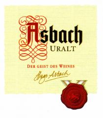 ASBACH URALT DER GEIST DES WEINES Hugo Asbach