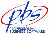 pbs PROFESSIONAL BUSINESS SOFTWARE