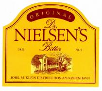 ORIGINAL Dr. NIELSEN'S BITTER JOHS. M. KLEIN DISTRIBUTION A/S KØBENHAUN