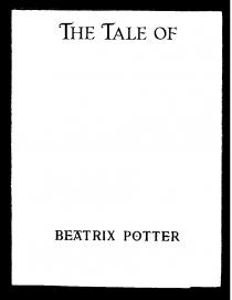 THE TALE OF BEATRIX POTTER