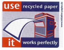use recycled paper it works perfectly