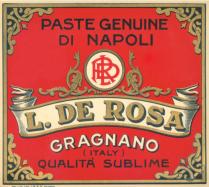 L. DE ROSA Paste Genuine di Napoli - Gragnano - Italy - Qualità Sublime