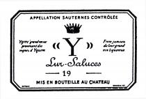 Y Lur-Saluces 19 APPELLATION SAUTERNES CONTRÔLÉE