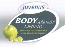 juvenus BODY optimizer DRINK APFEL-STACHELBEER-GESCHMACK APPLE-GOOSEBERRY FLAVOUR