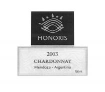 HONORIS 2003 CHARDONNAY Mendoza - Argentina 750 ml.
