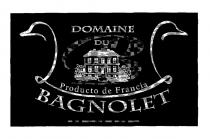 DOMAINE DU BAGNOLET Producto de Francia