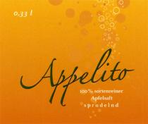 0,33 l Appelito 100% sortenreiner Apfelsaft sprudelnd