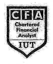 CFA Chartered Financial Analyst IUT