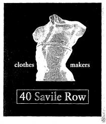 clothes makers 40 Savile Row