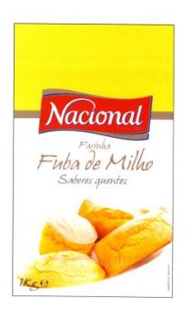 Nacional Farinha Fuba de Milho Sabores quentes -1 Kg e