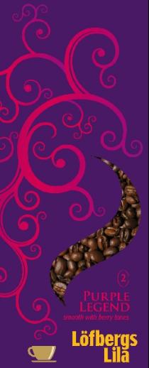 2 PURPLE LEGEND smooth with berry tones Löfbergs Lila