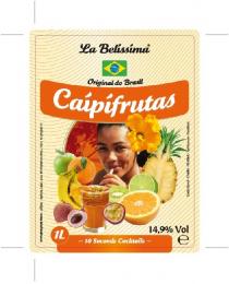 La Belíssíma Original do Brasil Caípífrutas 1L - 10 Seconds Cocktails - 14,9% Vol