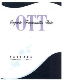 OTT Organic Tempranillo Tinto NAVARRA DENOMINACIÓN DE ORIGEN