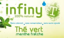 infiny'T 100% naturel Sans colorant sans conservateur sans sucre ajouté Thé vert menthe fraîche