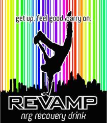 get up. feel good. carry on. REVAMP nrg recovery drink