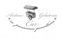 ANTICA GELATERIA CAR IN PURISSIMA PORCELLANA