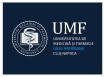 UMF UNIVERSITATEA DE MEDICINĂ ŞI FARMACIE IULIU HAŢIEGANU CLUJ-NAPOCA. UNIVERSITAS MEDICINAE ET PHARMACIAE NAPOCENSIS.