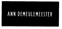 ANN DEMEULEMEESTER