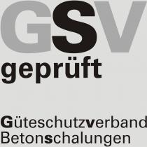 GSV geprüft Güteschutzverband Betonschalungen