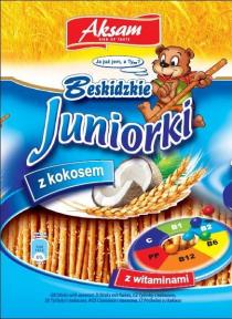 Aksam Sign of taste Ja już jem, a Ty...? Beskidzkie Juniorki z kokosem z witaminami C B1 B2 B6 B12 PP