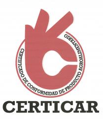 C CERTICAR CERTIFICADO DE CONFORMIDAD DE PRODUCTO AGROALIMENTARIO
