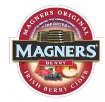 MAGNERS ORIGINAL PRODUCT OF IRELAND, WM. MAGNER, CLONMEL, TIPPERARY, IMPORTED, MAGNERS BERRY IRISH BERRY CIDER