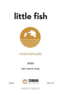 little fish MOSCHOFILERO 2022 DRY WHITE WINE 750 ml TERROIR WINES WINE OF GREECE 11,5 % vol