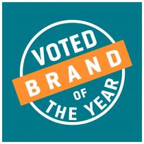 VOTED BRAND OF THE YEAR
