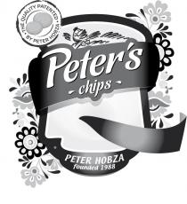 THE QUALITY BY PATENTED HOBZA SUB M Peter's chips 30H 2272 PETER HOBZA founded 1988