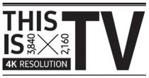 THIS IS 3,840 2,160 TV 4K RESOLUTION
