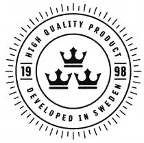 1998 HIGH QUALITY PRODUCT DEVELOPED IN SWEDEN