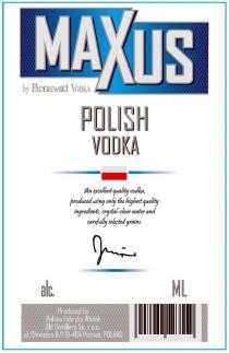 MAXUS by PADEREWSKI VODKA POLISH VODKA