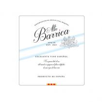 DENOMINATIÓN DE ORIGIN UTIEL REQUENA Alto Barrica SPAIN EST. 1865 EXCELENTE VINO ESPAÑOL Ni si quiera todo el oro del mundo se equipara al placer disfrutar de una copa de buen vino PRODUCTO DE ESPAÑA