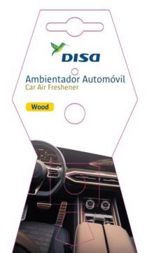DISA Ambientador Automóvil Car Air Freshener Wood