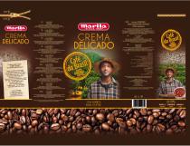 Marila since 1929 CREMA DELICADO Cream delicado coffee from Brazilian plantation 100% ARABICA BEAN COFFEE Marila since 1929 CREMA DELICADO Café do Brasil 100% Original COFFEE